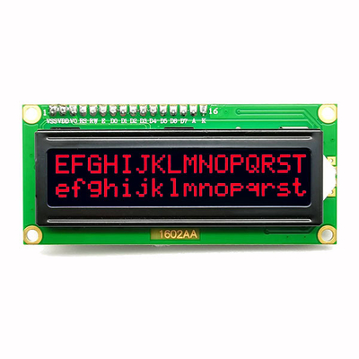 Layar LCD Karakter COB 1602 16x2 Dengan Karakter Oranye Merah Putih