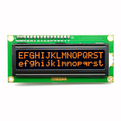 Layar LCD Karakter COB 1602 16x2 Dengan Karakter Oranye Merah Putih