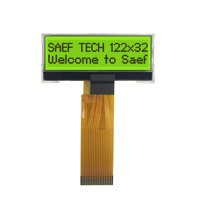 Tampilan LCD Grafis Monokrom 3V MCU 122x32 STN Positif