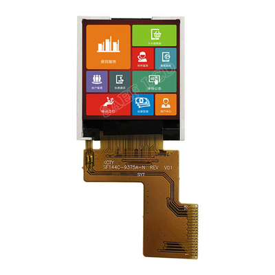 18 Pin 1.44 Inch Square TFT LCD Display, 128x128 LCD Display MCU 8bit Antarmuka