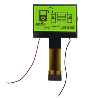 COG Graphic STN LCD Display 128x64 dengan warna Background Hijau kuning