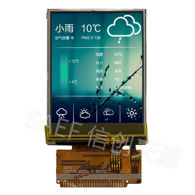 Layar Sentuh LCD TFT Resistif 2,2 &quot;, Antarmuka MCU TFT LCD 2,2 Inci 8Bits 16Bits
