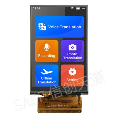 3.5 Inch Touch TFT LCD Display HVGA TN Type 320X480 MCU 16bit Antarmuka