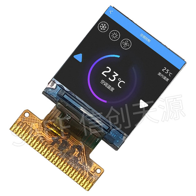 Layar LCD Persegi 0,85 Inci 128x128 IPS Antarmuka MCU Dengan Lampu Latar LED Putih