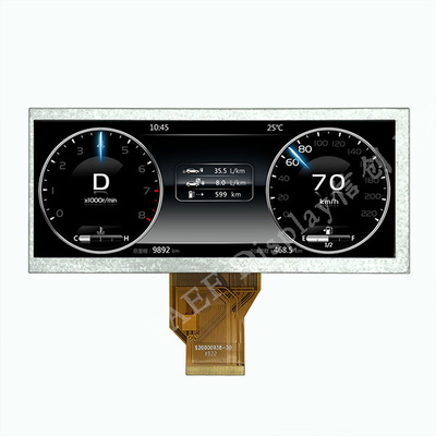 Modul Layar LCD TFT Tipe Batang Membentang 800x320 50 Pin RGB 24 Bit