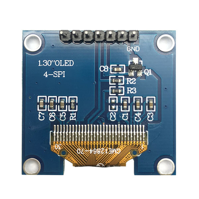 Antarmuka SPI Tampilan OLED 1,3 Inch OLED I2c 7 Pin Dengan IC Driver SH1106