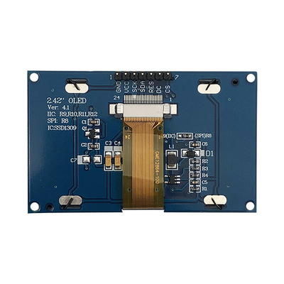 Modul Tampilan OLED 128x64 Dots 2.4 &quot;2.42&quot; Sertifikat ISO9001 ISO14000