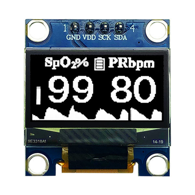 0.96 Inch OLED Module 12864 COG PCB 4 Pin SPI I2C Untuk Perangkat Medis