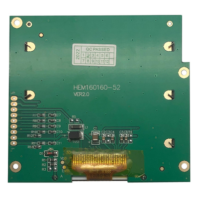 160x160 Grafis FSTN LCD Tampilan Modul Positif ST75161 3.3V VDD SPI Antarmuka