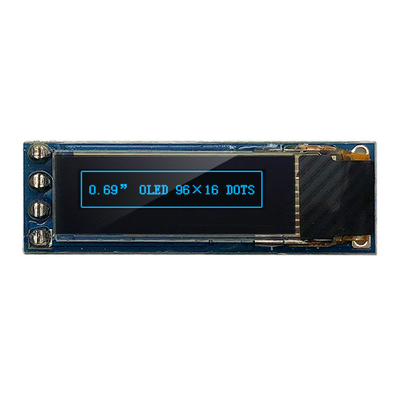 4 Pin 96x16 OLED Display Module 0.69 Inch I2C IIC SSD1306 3V 5V Kompatibel