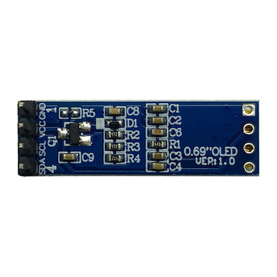 4 Pin 96x16 OLED Display Module 0.69 Inch I2C IIC SSD1306 3V 5V Kompatibel