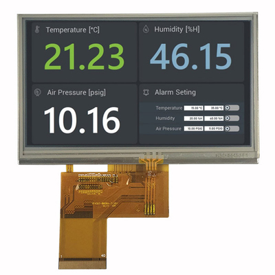 TFT LCD Display 4.3 Inch dengan Resistive Touch 480x272 ST7282T2 40 Pin RGB Interface