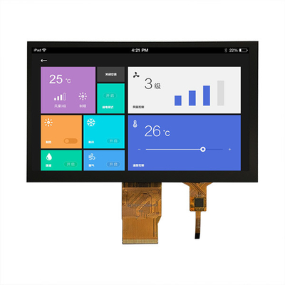 7 Inci Industri Grade TFT Tampilan 1024X600 Titik RGB Antarmuka Dengan CTP
