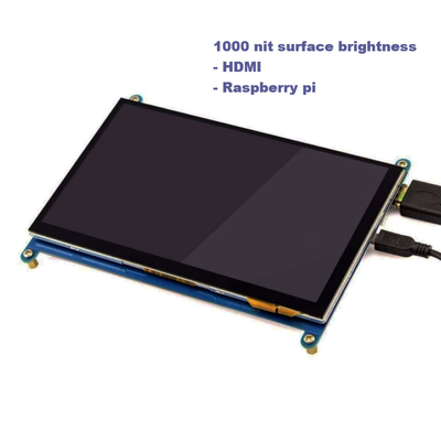 Raspberry PI 7 Inch HDMI TFT LCD Display Dengan Layar Sentuh Kapasitif
