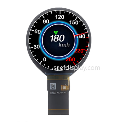 2.48 inci TFT LCD IPS Layar Bulat 3SPI+18RGB Antarmuka 480x480 Ronde Resolution