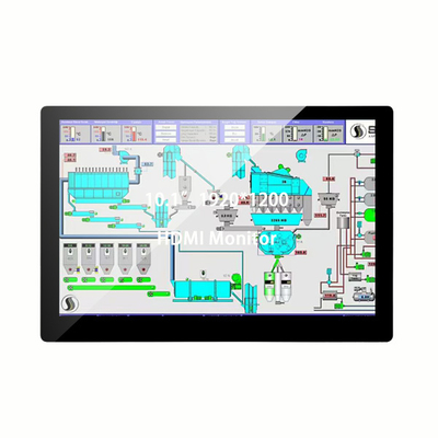 10.1 inci 1920×1200 HD Touch Monitor. 10 titik Touch, Plastik Housing & Multi-interface (DC12V/VGA/HDMI/AV/USB/BNC)