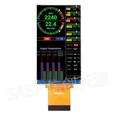 360x640 IPS 3 Inch TFT LCD Module Menampilkan Sudut Pandang Penuh Dengan Antarmuka RGB