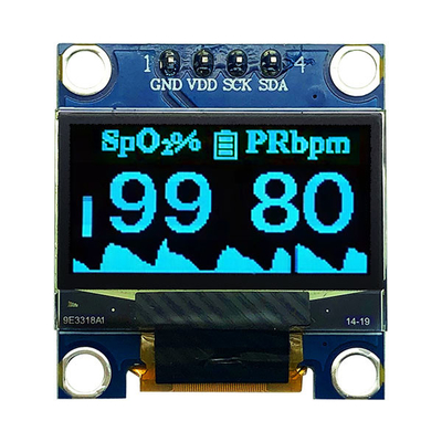 0.96 Inch OLED Module 12864 COG PCB 4 Pin SPI I2C Untuk Perangkat Medis